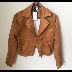 NWT H&M suede tan jacket\blazer